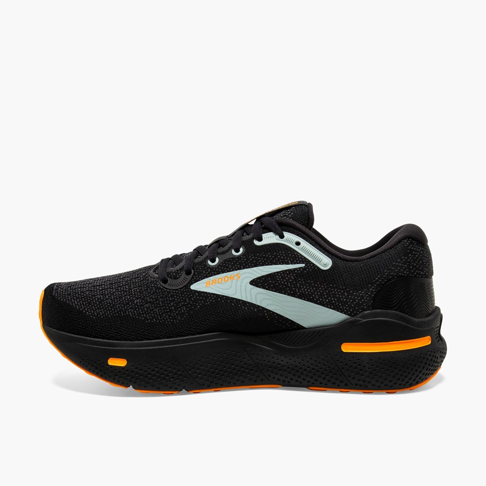 Chaussures Running Route Brooks Ghost Max Bleu Noir Homme | UOB-2564028